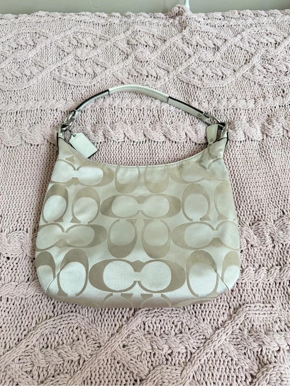 Coach Kristin Signature Sateen Hobo Bag